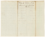 Account of Jeremiah Brooks, keeper of the States Jail in York in the County of York, of expenses incurred for supporting prisoners therein committed upon charge or conviction of crimes and offences against the state from May 25th to October 12th 1841