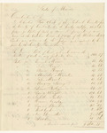 Bills of Cost in Criminal Prosecution at the Western District Court in Cumberland County, October Term 1841