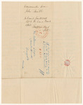 Communication from Joshua Merrill, relating to his bill for services as Inspector of the State Prison