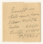 Receipts from the Account of P.H. Rice, Agent to Superintend the repair of the State road from Wilson to Moose Head Lake Piscataquis County