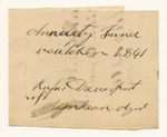 Account of Rufus Davenport, Agent for the Penobscot Indians, for the year 1841