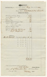 Bills of Cost at the District Court for the Eastern District in Aroostook County, January Term 1840