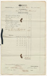 Bills of Cost at the District Court for the Eastern District in Aroostook County, June Term 1840