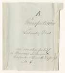 Vouchers from the Account of Isaac Hodsdon, for Transportation and Laboratory Stores during 1841
