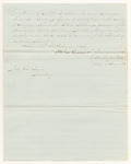 Certificate of Alexander Kincaid, President of the Washington Total Abstinence Society of Augusta, of Henry S. Jones' membership in said society