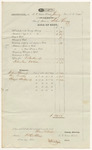 Bills of Cost at the District Court for the Eastern District in Aroostook County, January Term 1841