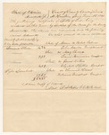 Certificates of Bills of Cost for Aroostook County, January Term 1841