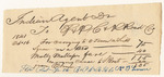 Rufus Davenport's reciepts for expenses as Agent of the Penobscot Indians