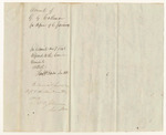 Account of G.G. Cushman, for the defense of Charles Jarvis