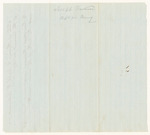 Joseph H. Underwood's account for pay