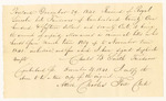 Royal Lincoln's receipt for unpaid allowances in criminal bills from March 1839 to November 1841