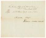 Glazier, Masters, and Smith's receipt for 500 copies of Volume 18 of the Maine Reports