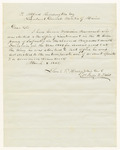 Certificate of Samuel F. Hersey on William Newcomb