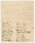 Petition of Thomas Dickey and others for the organization of the Avon Guards