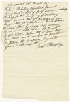Letter from Jacob Pettengill relating to his petition for a Company of Artillery