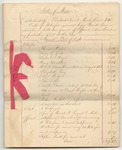 Bills of Cost at the District Court in Cumberland County, March Term 1842