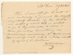 H. Richardson's request for a warrant in favor of Jo Sockbeson