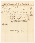 Account of L. Bradley, Land Agent, with George S. Carpenter