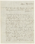 Letter from Benjamin Herrick, forwarding papers related to the petition for the pardon of Joshua Eaton