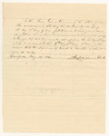 Petition of Asa Warran that the B Company of Infantry in the 2nd Regiment, 1st Brigade, 9th Division be set off and annexed to the 5th Regiment, 1st Brigade, 8th Division