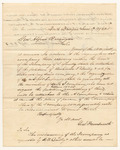 Communication from George S. Farnsworth and Hiram Cushman, relating to the petition of Richard T. Bailey to disband the J Company of Infantry in the 2nd Regiment, 1st Brigade, 5th Division