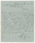 Letter from J.G. Hathaway in favor of the pardon of Samuel Bard Jr.