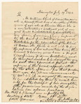 Petition of Arthur McArthur in behalf of William Chick for his daughter to attend the Insitute for the Education of the Blind in Boston