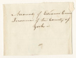 Account of Edmond Currier, Treasurer of York County