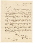 Communication from Maj. Gen. George W. Bachelder requesting the order of Council October 21, 1840 for organizing a Light Infantry Company in Augusta be countermanded