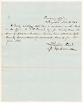 Certificate of E.F. French's credits for County Taxes for 1841