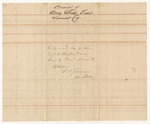 Account of Amos Shed, Treasurer of Somerset County