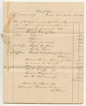 Bills of Cost at the District Court in Cumberland County, October Term 1842