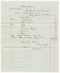 Bills of Cost at the Supreme Judicial Court in Cumberland County, November Term 1842