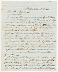 Communication from A.B. Thompson to P.C. Johnson, related to the subscriptions for the Governor Lincoln's Monument