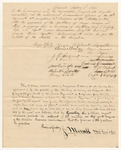 Petition of officers of the 2nd Regiment 1st Brigade 3rd Division, approving of the petition of Benjamin Brawn for a Company of Artillery