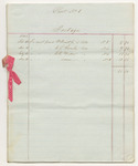 Sheets 1-20 from the Account of Levi Bradley, Land Agent, for the year ending December 31st 1842