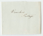 Vouchers from Sheet 1 of the Account of Levi Bradley: Postage