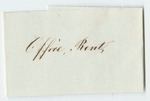 Vouchers from Sheet 2 of the Account of Levi Bradley: Office Rent