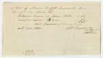 Vouchers from Sheet 3 of the Account of Levi Bradley: Bills of Cost