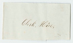 Vouchers from Sheet 4 of the Account of Levi Bradley: Clerk Hire