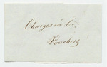Vouchers from Sheet 8 of the Account of Levi Bradley: Charges in Co. with Mass.