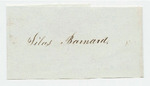 Vouchers from Sheet 16 of the Account of Levi Bradley: Silas Barnard