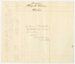 Account of Philip C. Johnson, Clerk hire