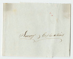 Vouchers from Sheet 7 of the Account of Levi Bradley: Surveys & Exploration