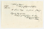 Vouchers from the Account of P.C. Johnson, Secretary of State, for Books and Maps