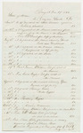 Receipts from the 1842 Account of A. Redington, Acting Quarter Master General, for Transportation