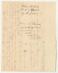 Certificate of Ebenezer H. Neal, Treasurer of the Somerset Central Agricultural Society