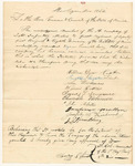 Petition of the members of the A Company of Light Infantry in the 1st Regiment 1st Brigade 8th Division, praying that they be disbanded