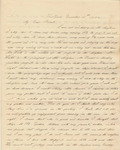 Letter from Eliza Pike to her parents with concerns about being sent away from the School for the Blind