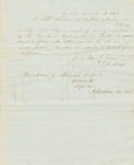 Certificate of James Tilton, Treasurer of the Penobscot Agricultural Society
